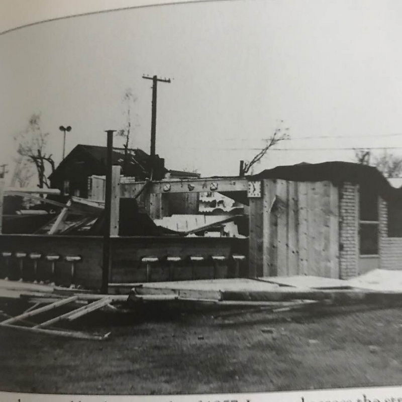 Gees Drive-In Restaurant - Wiped Out By Storm July 1980